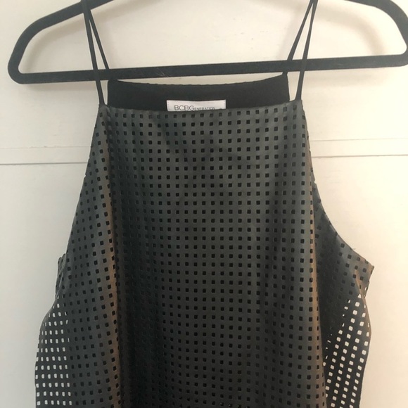 BCBGeneration Laser cut Faux leather long top - Picture 6 of 13